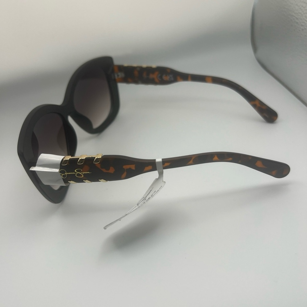 Jessica Simpson Women's Round Sunglasses Cat  J6343 Black And Brown - Picture 5 of 8